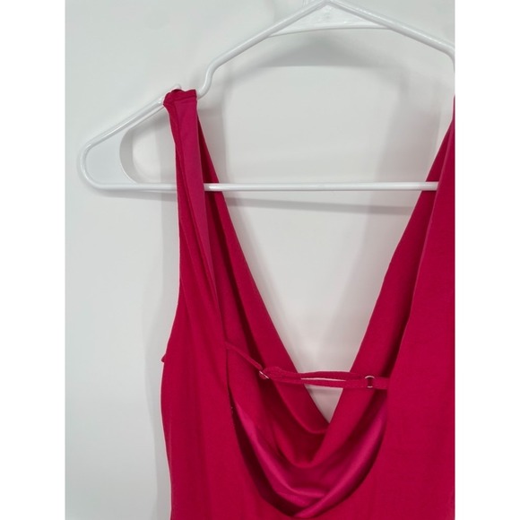 Princess Polly Killer Queen Mini Dress Womens 6 Tall Pink Cowl Neck Cocktail NWT - Picture 4 of 11